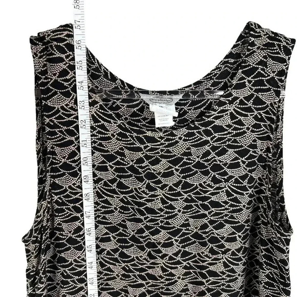 VTG Stonebridge Set Maxi Dress L Blazer Top XL Black Giraffe Tribal Animal Print - Picture 7 of 16